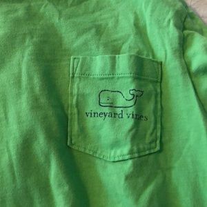 Green and navy Vineyard Vines long sleeve shirt